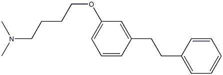 4-[3-(2-Phenylethyl)phenoxy]-N,N-dimethylbutan-1-amine Struktur