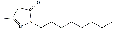 1-Octyl-3-methyl-1H-pyrazol-5(4H)-one Struktur