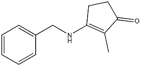 2-Methyl-3-(benzylamino)-2-cyclopenten-1-one Struktur