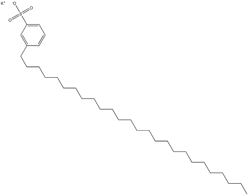 3-Hexacosylbenzenesulfonic acid potassium salt Struktur