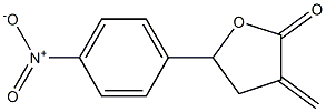 5-(4-Nitrophenyl)-4,5-dihydro-3-methylenefuran-2(3H)-one Struktur