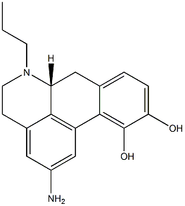 (6aR)-5,6,6a,7-Tetrahydro-2-amino-6-propyl-4H-dibenzo[de,g]quinoline-10,11-diol Struktur