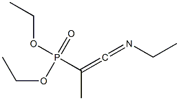 1-(Diethoxyphosphinyl)-1-methyl-N-ethylketenimine Struktur