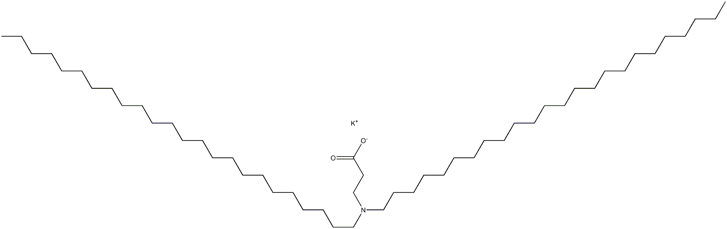 3-(Ditetracosylamino)propanoic acid potassium salt Struktur