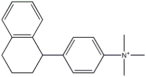 N,N,N-Trimethyl-4-(tetralin-1-yl)benzenaminium Struktur