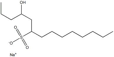 4-Hydroxytetradecane-6-sulfonic acid sodium salt Struktur