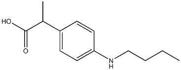 2-[4-(Butylamino)phenyl]propionic acid Struktur