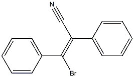 2,3-Diphenyl-3-bromopropenenitrile Struktur