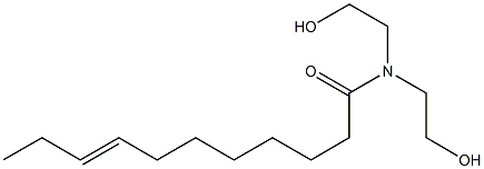 N,N-Bis(2-hydroxyethyl)-8-undecenamide Struktur