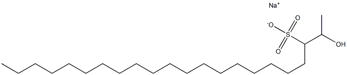 2-Hydroxydocosane-3-sulfonic acid sodium salt Struktur