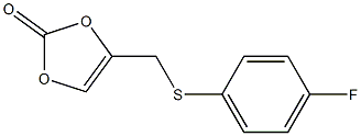 4-[[(4-Fluorophenyl)thio]methyl]-1,3-dioxol-2-one Struktur