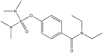 Di(dimethylamino)phosphinic acid (4-(diethylaminocarbonyl)phenyl) ester Struktur