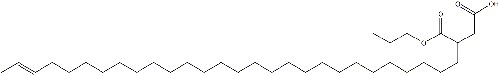 3-(26-Octacosenyl)succinic acid 1-hydrogen 4-propyl ester Struktur