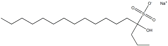 4-Hydroxyheptadecane-4-sulfonic acid sodium salt Struktur