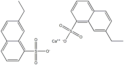 Bis(7-ethyl-1-naphthalenesulfonic acid)calcium salt Struktur