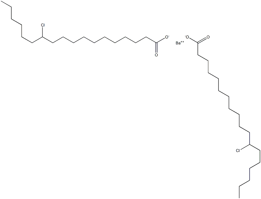 Bis(12-chlorooctadecanoic acid)barium salt Struktur