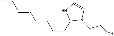 2-(5-Octenyl)-4-imidazoline-1-ethanol Struktur