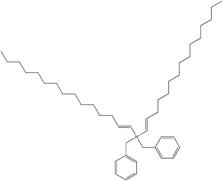 Di(1-pentadecenyl)dibenzylaminium Struktur