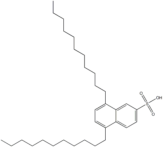 5,8-Diundecyl-2-naphthalenesulfonic acid Struktur