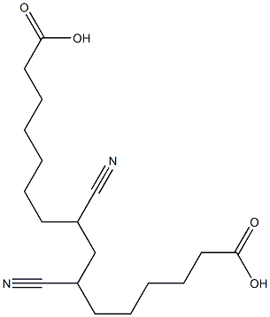 7,9-Dicyanohexadecanedioic acid Struktur