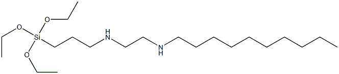 3-(Triethoxysilyl)-N-[2-(decylamino)ethyl]propan-1-amine Struktur