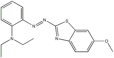 2-[o-(Diethylamino)phenylazo]-6-methoxybenzothiazole Struktur