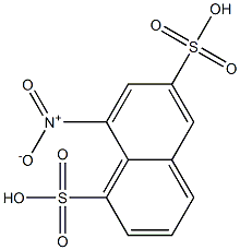 8-Nitro-1,6-naphthalenedisulfonic acid Struktur