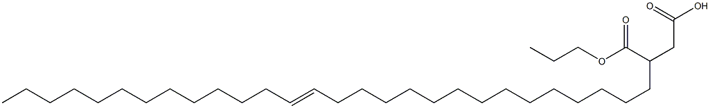 3-(15-Octacosenyl)succinic acid 1-hydrogen 4-propyl ester Struktur