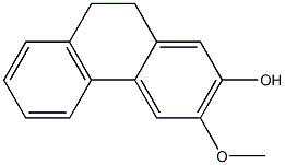 9,10-Dihydro-3-methoxyphenanthren-2-ol Struktur