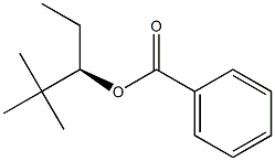 (+)-Benzoic acid (R)-2,2-dimethylpentane-3-yl ester Struktur