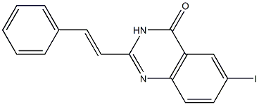 6-Iodo-2-styrylquinazolin-4(3H)-one Struktur