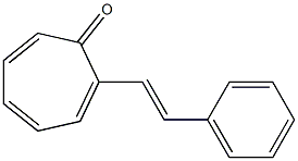 2-(2-Phenylethenyl)cyclohepta-2,4,6-trien-1-one Struktur