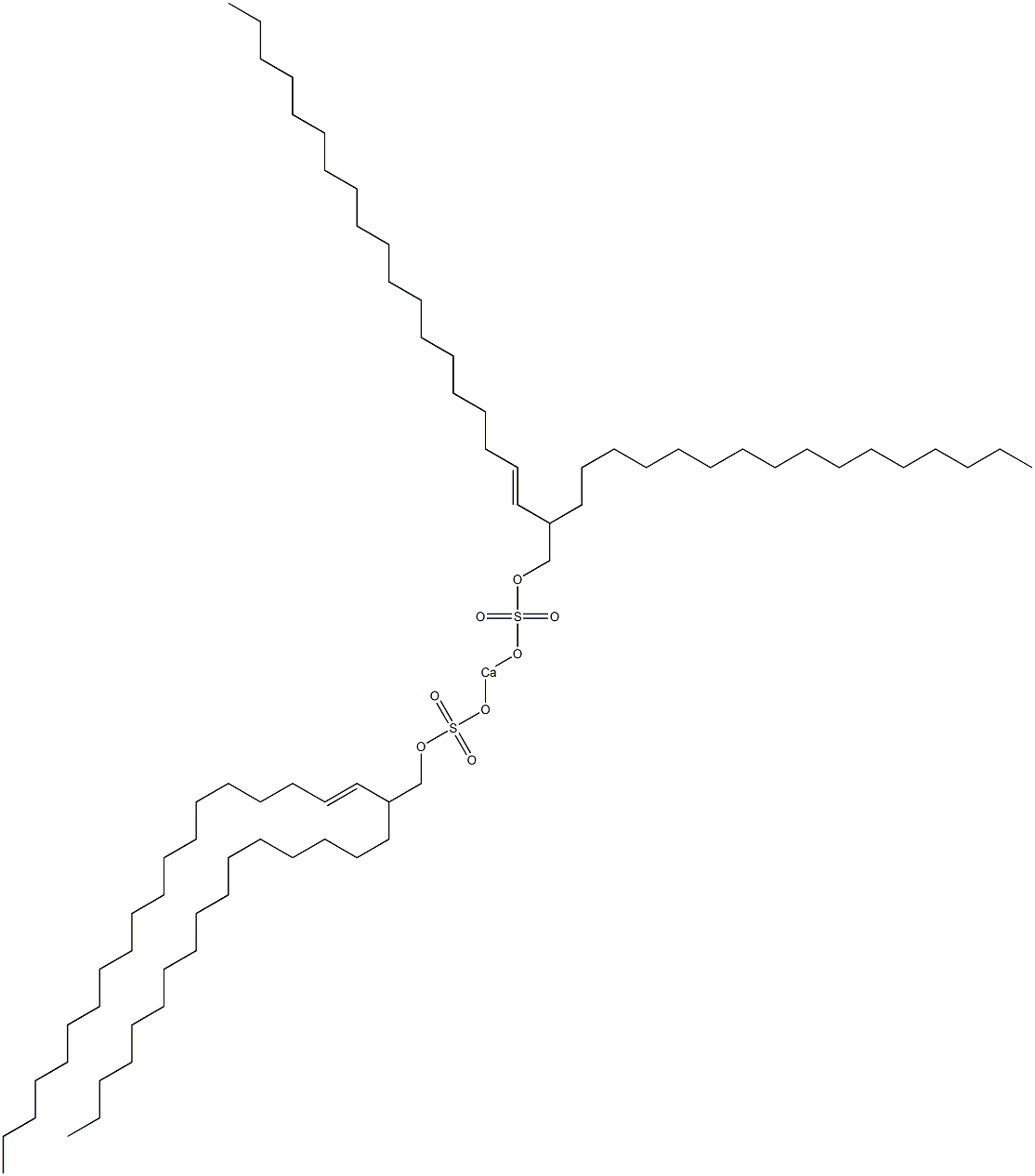 Bis(2-hexadecyl-3-henicosenyloxysulfonyloxy)calcium Struktur