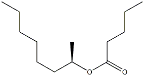 (-)-Valeric acid (R)-1-methylheptyl ester Struktur