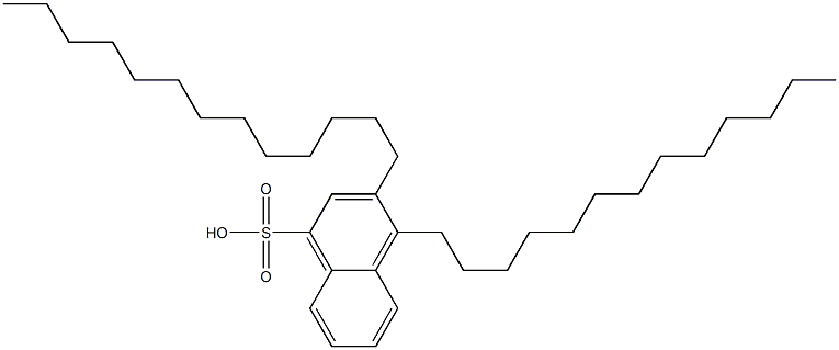 3,4-Ditridecyl-1-naphthalenesulfonic acid Struktur