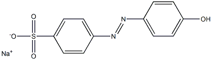 2-Hydroxy-5-phenylazobenzene-4'-sulfonic acid sodium salt Struktur