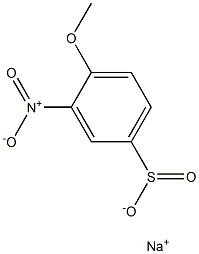 4-Methoxy-3-nitrobenzenesulfinic acid sodium salt Struktur