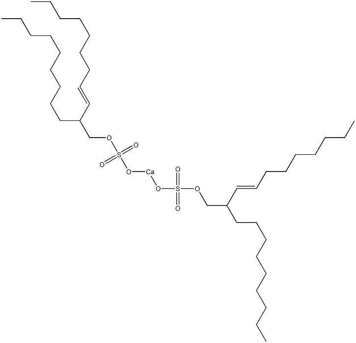 Bis(2-nonyl-3-undecenyloxysulfonyloxy)calcium Struktur