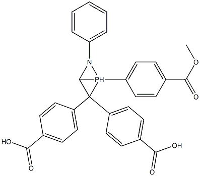 4,4',4''-[(Phenylimino)phosphranetriyl]tris(benzoic acid methyl) ester Struktur