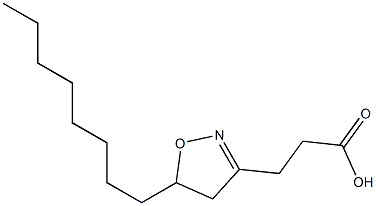 4,5-Dihydro-5-octylisoxazole-3-propionic acid Struktur