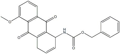 1,4-Dihydro-1-(benzyloxycarbonylamino)-5-methoxy-9,10-anthraquinone Struktur