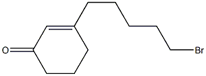 3-(5-Bromopentyl)-2-cyclohexen-1-one Struktur