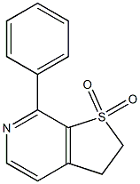 7-Phenyl-2,3-dihydrothieno[2,3-c]pyridine 1,1-dioxide Struktur