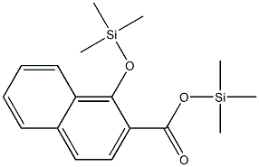 1-(Trimethylsilyloxy)-2-naphthalenecarboxylic acid trimethylsilyl ester Struktur