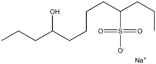 9-Hydroxydodecane-4-sulfonic acid sodium salt Struktur