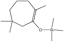 1,4,4-Trimethyl-2-trimethylsilyloxycycloheptene Struktur