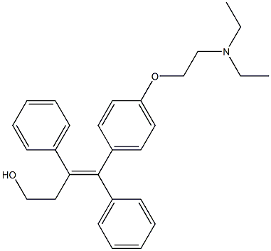 (Z)-3,4-Diphenyl-4-[4-[2-(diethylamino)ethoxy]phenyl]-3-buten-1-ol Struktur