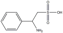 2-Phenyl-2-aminoethanesulfonic acid Struktur