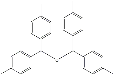 Bis(4,4'-dimethylbenzhydryl) ether Struktur