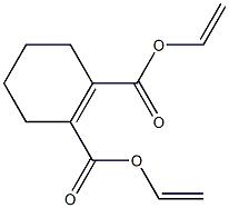 1-Cyclohexene-1,2-dicarboxylic acid diethenyl ester Struktur